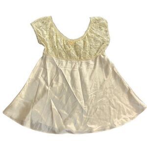 Cinema Etoile Babydoll‎ Intimates Sleepwear Lace Princess Cut Elegant Women's L